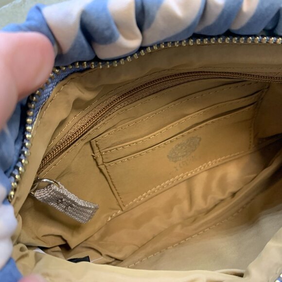 NWT Vince Camuto Washable Blue Cloth Clutch - Picture 5 of 5